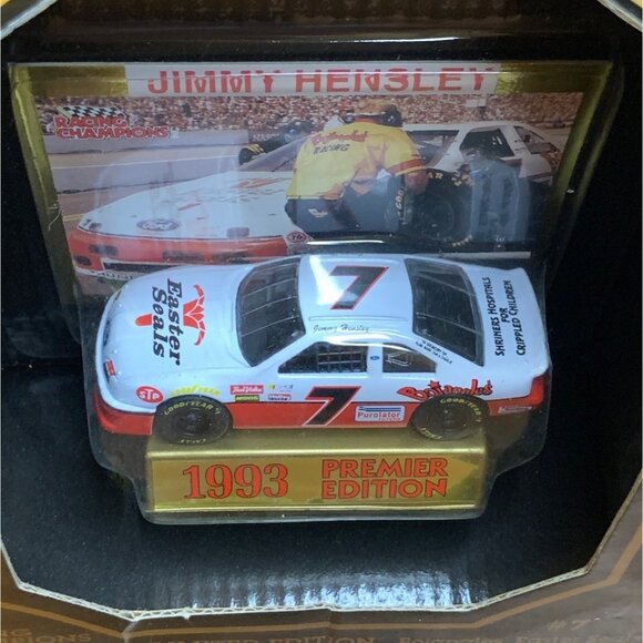 Vintage Racing Champions Premier Edition Jimmy Hensley #7 1/64 Die Cast - 1993 - Picture 3 of 5